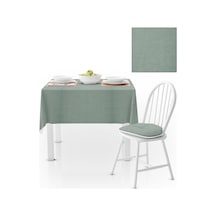 Su Yeşili Düz Renk Petek Dokuma Masa Örtüsü 140x220