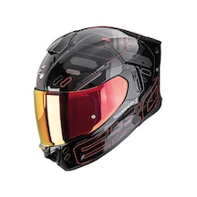 Scorpion Exo-530 Air Fond Kapalı Motosiklet Kaskı Mat Siyah Kırmızı Mat Siyah - Kırmızı