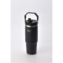 H2o Black Pıpetlı Termos Kupa 900ml Siyah