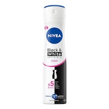 Nıvea Kadın Sprey Deodorant Black&white Invisible Clear 150 Ml 4 Adet