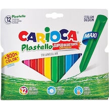 Jumbo Üçgen Elleri Kirletmeyen Yıkanabilir Pastel Boya Kalemi 12