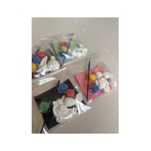 4 Paket / 8 Figür Taş Boyama Seti - Unicorn, Bulut, Bebek, Denizatı, Yıldız, Balon / Etkinlik, Hediyelik, Doğumgünü
