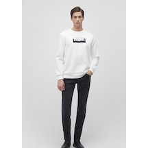 Mavi - Beyaz Sweatshirt 0s10203-70057 Beyaz Mavi - Beyaz Sweatshirt 0s10203-70057 Beyaz