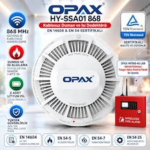 Opax Hy-ssa01 868 Mhz Kablosuz Duman Ve Isı Dedektörü En 14604 & En 54