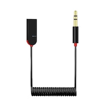 Ayrex Ky 223 Car Aux Cable Spriral Kablolu Auxjack Usb Bluetooth Aux, Bluetooth Car Receiver Aux  Performansta B