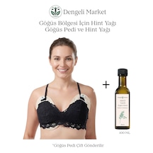 Göğüs Bölgesi İçin Hint Yağı Göğüs Pedi Large D+ Cup + 100 Ml Hint Yağı Hekzansız