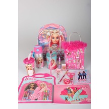 X Dekomus Lisanslı Barbie Extra Glam Collection Kırtasiye Ve Hobi Seti Tek Bölmeli Küçük Boy 35 Cm Anaokul Çantası,500 Ml Matara,uçlu Kalem,kumbara Seti Diğer