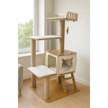 Pati Homes Pro Katlı Kedi Oyun Evi Xl Yataklı - Kedi Tırmalaması