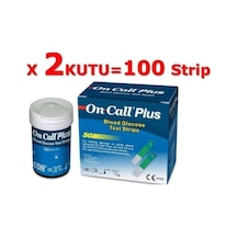 On Call Plus Ölçüm Çubuğu Test Strip 100 Adet, 50 Adet X 2 Kutu Palo Santo