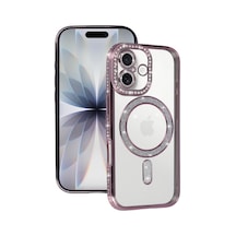 Apple iPhone  Uyumlu,  17 Joke Simli Magneticsafe Kılıf - Pembe