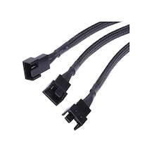 3C 4 Pin Switch Fan Çoklayıcı Y Pwm Çoklayıcı Splitter Kablosu 3 Pin 3 Port 4303
