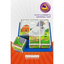 Uçan Hayvanlar 3d Puzzle - 9 Küp 6 Yapboz