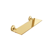 Banyo Lavabo Etejeri Cam Gold Renk Altın Banyo Lavabo Etejeri Cam Gold Renk Altın