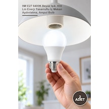 2 Adet Ct-4277b Led Ampul 9w E27 6400k Beyaz Işık, 830 Lm Enerji Tasarruflu İç Mekan Aydınlatma, Ampul Bulb 1