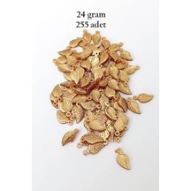 Tedar Oya Abiye Bileklik Kolye Pleksi Metalik Plastik Pul Altın Renk 24 Gram 255 Adet - Bnc546 Najmaddin (No:1) 8.5Cm X 10.5 Cm