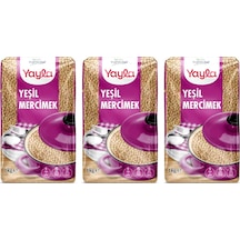 Yayla Yeşil Mercimek 1 Kg 3 Lü