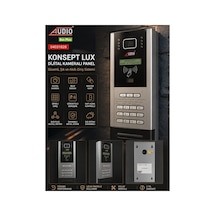 Audıo 04031828 Busplus Konsept Lux Dijital Kameralı Dış Panel Master Kartlı Şifreli Lcd Ekran Bus Plus Görüntülü Diafon Paneli