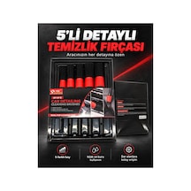 5 Li Detaylı Temizlik Fırçası Seti Araç İçi Ve Dışı Oto Bakım
