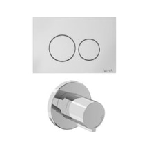 VitrA Origin, 800-2033 Kumanda Paneli Ve Stop Valf Seti, Parlak Krom 740-2480, A41461gr Renkli