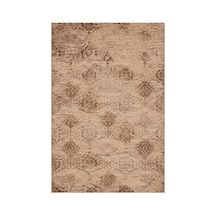 Kartela Halı Liva Halı Jüt Taban Dokuma Halı Kahverengi - 60 X 90 Cm