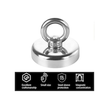 D20 10kg 20mm Askılı Güçlü Neodyum Mıknatıs Banyo Tuvalet Mutfak Askı Raf