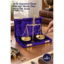 4 Adet Pirinç Terazi 20 Gr Kapasiteli Ölçek, Ksk3111 Model, Ölçü 19 10 Cm, Scale