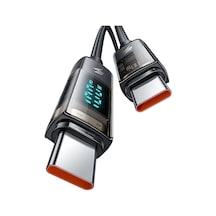 Mcdodo Ca-3610 100w Type-c To Type-c Dijital Ekranlı Hızlı Şarj & Data Kablosu 1.2m - Siyah