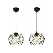 Trend Kitchen 2 Adet Koza Sarkıt Avize Salon, Mutfak, Koridor, Antre Siyah