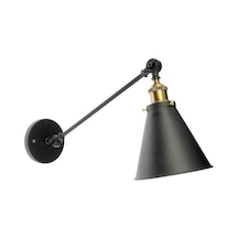 Riolight Retro Çift Mafsallı Metal Aplik Siyah