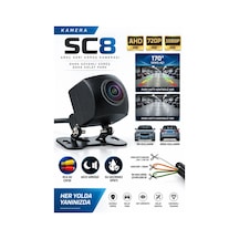 Siegen Sc8 170 Geniş Açı Araç Ön/arka Görüş Kamerası Ahd 720p / 1080p, Gece Görüşlü