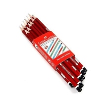 Faber Castell Köşeli Mercanlı Kurşun Kalem 12 Li Diğer