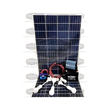 105 Watt Güneş Paneli Tv Aydınlatma Paketi Solar Paket