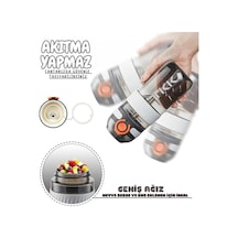 Tkk 550ml Silikon Pipetli Taşıma Kulplu Dayanıklı Malzeme Tritan Spor Matara Pembe Diğer