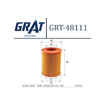 GRAT 48111 HAVA FİLTRESİ DAMAS 90- / CARRY SK410 86-