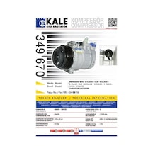 KALE OTO Radyatör 349670 Klima Kompresörü Mercedes C-Seri (W202-S202)Clk (C208)E (W210)