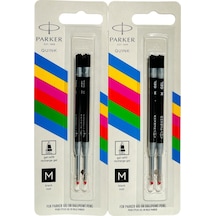 Parker Jel Kalem Refill Plastik Gövde 2'li Blister 2 Adet M Uç Siyah