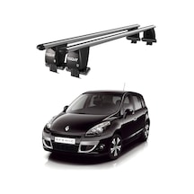 Royal Renault Scenic 2009-2013 Uyumlu Gri Kilitli Ara Atkı Port Bagaj Tavan Barı