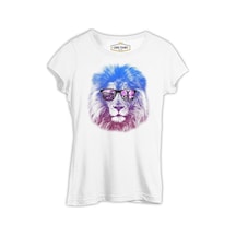 Summer - Aslan Beyaz Kadın Tshirt 001
