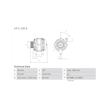 Alternatör - Fiat Punto, Doblo, Bravo, Stilo, Idea, Marea, Brava, 156, 166 - Hc-cargo-f032113336 15507867