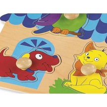 Calimera Toys Ahşap Bultak Evcil Hayvanlar Puzzle