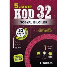 5. Sınıf Sosyal Bilgiler KOD 32 -  Tudem Yayınları