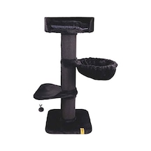 M-pets Panther Premium Nido Kedi Tırmalama Ağacı Siyah 55x55x130 Cm 244-54038.01