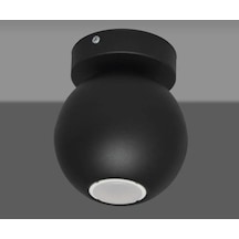 Mylights Siyah Spot Tekli Küre Panasonıc Ampullu Gun Isıgı Aplik Armatür Avize Plpfonyer Avize Siyah