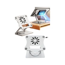 360 Dönebilen Metal Katlanabilir Kendinden Soğutuculu Laptop Notebook Laptop Standı Yeni Nesil