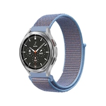 Newface Watch 22mm Hasırlı Cırtcırtlı Kordon - Mavi