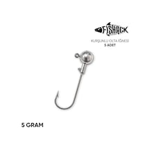 Jighead - Zoka - Kurşunlu Olta İğnesi - Gümüş - 5 Adet - 5 Gr 23020526
