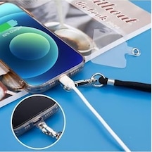 Telefon Boyun Askı Aparatı 5&apos Li Paket, Universal Şeffaf Acik Yeşil