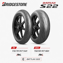 Bridgestone Battlax S22 110/70 R17 54h - 150/60 R17 66h Ön Arka Motosiklet Lastik Takımı