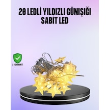 5 Metre Yıldız Şeklinde Led Şerit Işık Sabit Beyaz Aydınlatma Standart