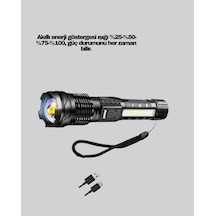 Güçlü Led El Feneri 2 Modlu Acil Durum Kullanımı Çok Renkli